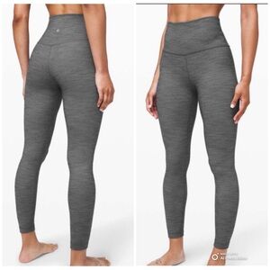 Lululemon Align Pant 11 25” Mini Heathered Herringbone White/Black Size 4